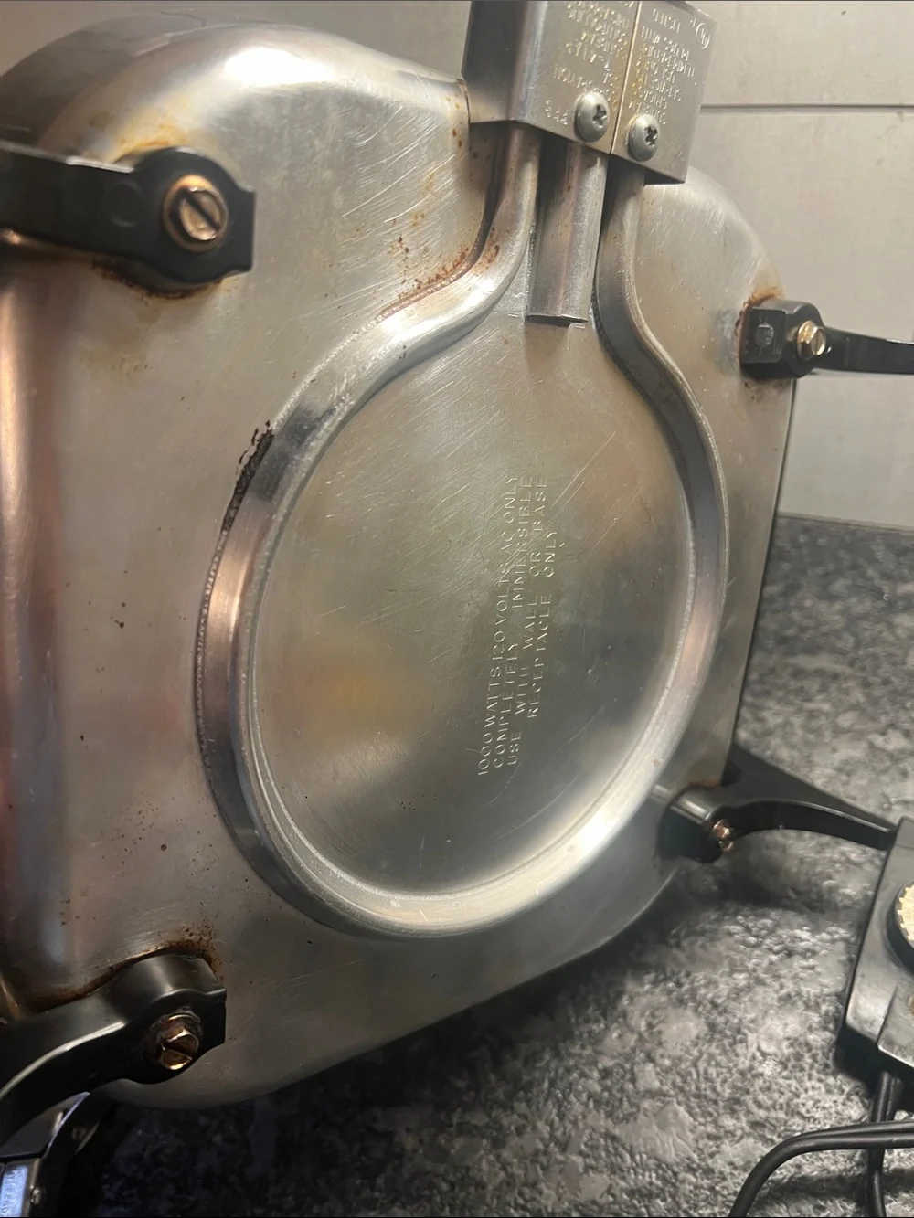 Sunbeam Electric Skillet Silver Aluminum. 10x10 Great Preloved condition
